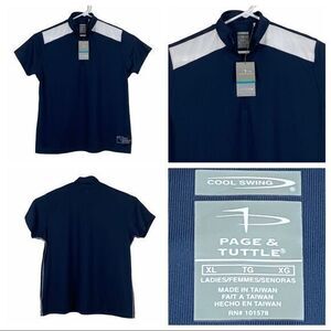 Women’s NWT Page & Tuttle Moisture Wicking Cool Swing‎ Top XL 0224